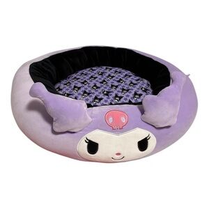Kuromi- Pet Bolster Bed - Washable Lounger with Removable Insert- Small😸💕